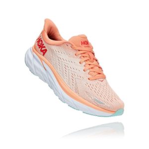 Women's Hoka One One Clifton 8 CANTALOUPE / SILVER PEONY