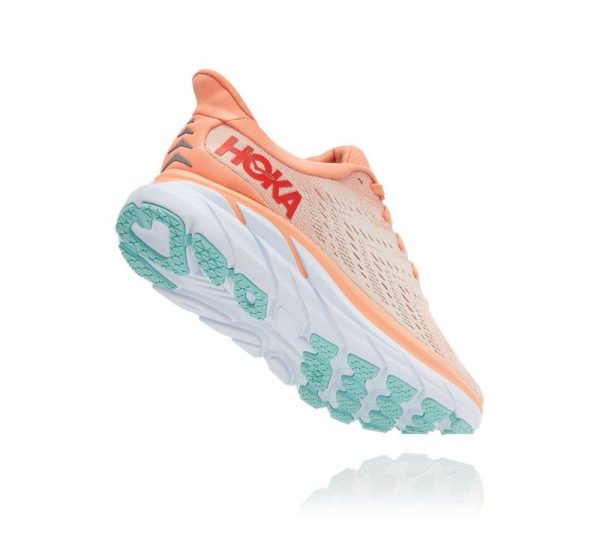 Women's Hoka One One Clifton 8 CANTALOUPE / SILVER PEONY