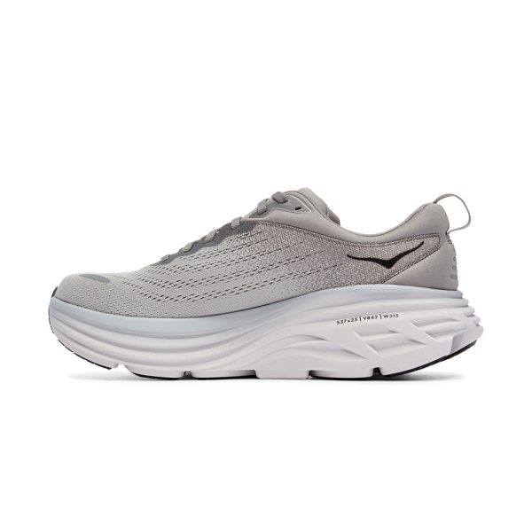 Women's/Men's Hoka Bondi 8 Road-Running Shoes Sharkskin/Harbor Mist