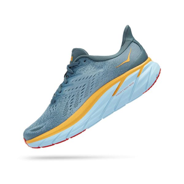 Women's/Men's Hoka One One Men's Clifton 8 Wide Max Cushioned Road Running Shoes