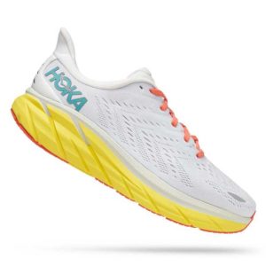 Women's/Men's Hoka One One Clifton 8 LANC DE BLANC / ILLUMINATING