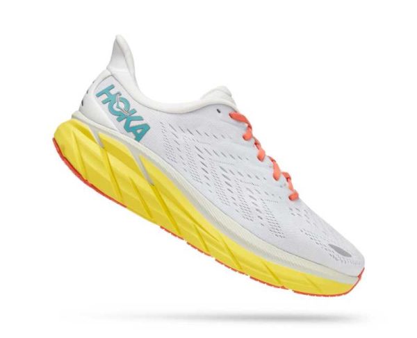 Women's/Men's Hoka One One Clifton 8 LANC DE BLANC / ILLUMINATING