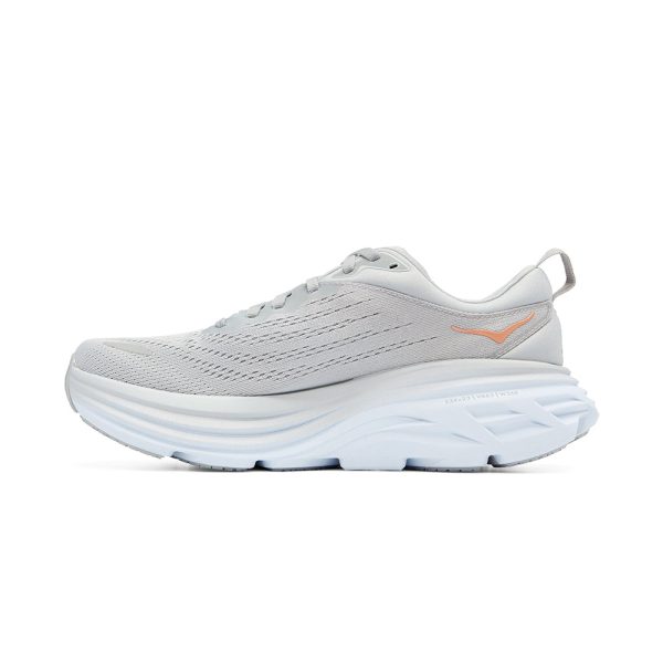 Women's/Men's Hoka Bondi 8 Road-Running Shoes Harbor Mist/Lunar Rock