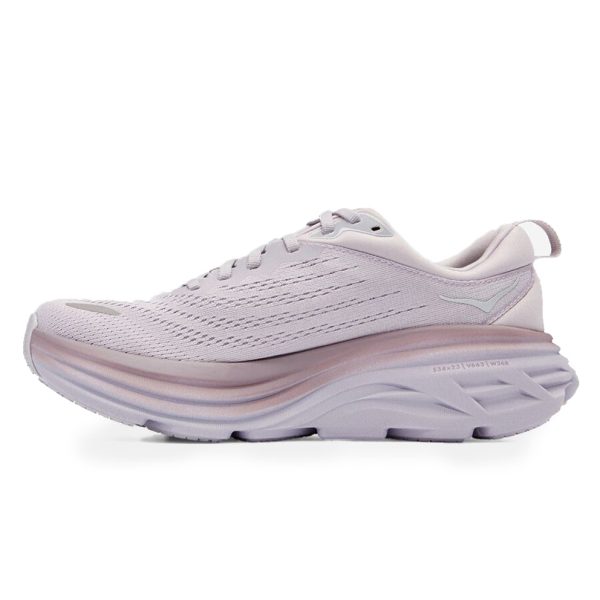 Women's/Men's Hoka Bondi 8 Road-Running Shoes Lilac Marble Elderberry