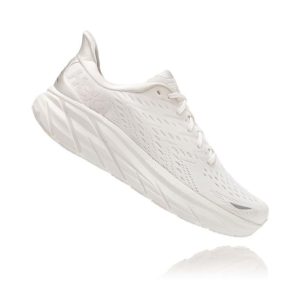 Women's/Men's Hoka One One Clifton 8 White / White