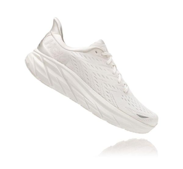 Women's/Men's Hoka One One Clifton 8 White / White