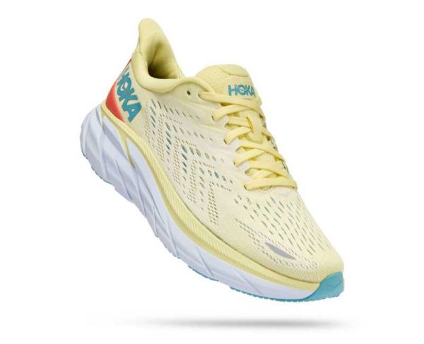 Women's/Men's Hoka One One Clifton 8 YELLOW PEAR / SWEET CORN