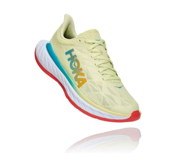 Women's/Men's Hoka One One Carbon X 2 Luminary Green / Hot Coral