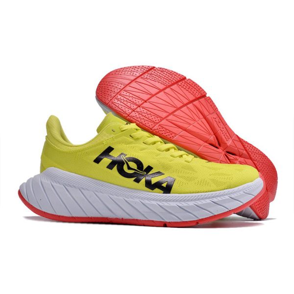 Women's/Men's Hoka Carbon X 2 Road-Running Shoes (unisex) Yellow