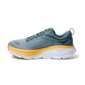 Women's/Men's Hoka Bondi 8 Road-Running Shoes Goblin Blue/Mountain Spring