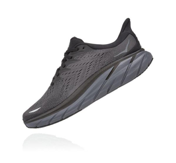 Women's/Men's Hoka One One Clifton 8 Black / Black