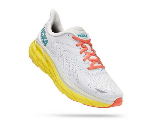 Women's/Men's Hoka One One Clifton 8 LANC DE BLANC / ILLUMINATING