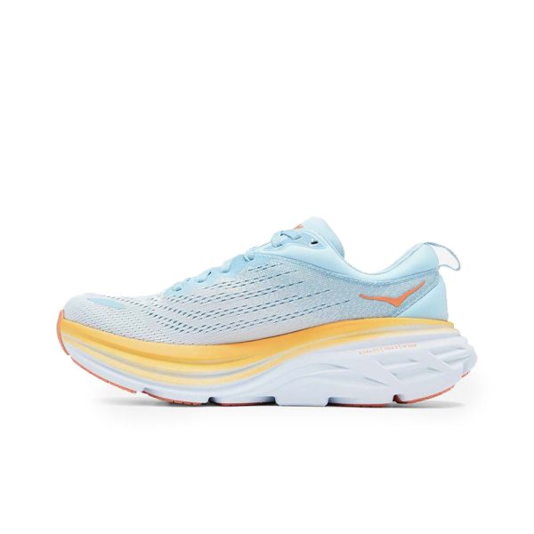 Women's/Men's Hoka Bondi 8 Road-Running Shoes Summer Song/Country Air