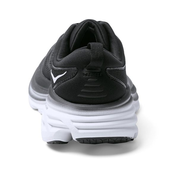 Women's/Men's Hoka Bondi 8 Road-Running Shoes Black/White