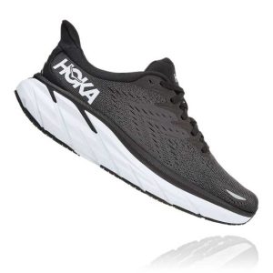 Women's/Men's Hoka One One Clifton 8 Black / White