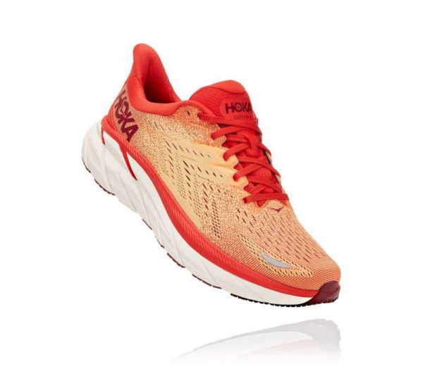 Women's/Men's Hoka One One Clifton 8 FIESTA / BLAZING ORANGE