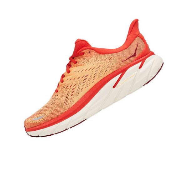 Women's/Men's Hoka One One Clifton 8 FIESTA / BLAZING ORANGE