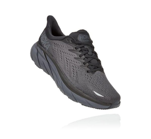 Women's/Men's Hoka One One Clifton 8 Black / Black