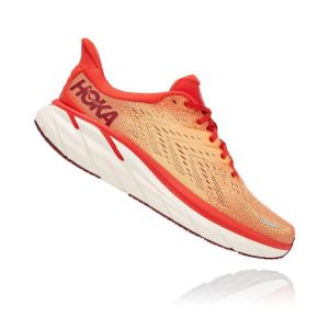 Women's/Men's Hoka One One Clifton 8 FIESTA / BLAZING ORANGE