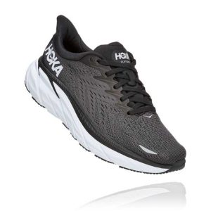 Women's/Men's Hoka One One Clifton 8 Black / White