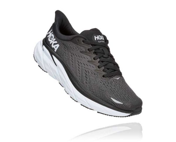 Women's/Men's Hoka One One Clifton 8 Black / White