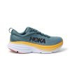 Women's/Men's Hoka Bondi 8 Road-Running Shoes Harbor Mist/Lunar Rock