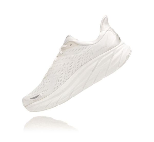 Women's/Men's Hoka One One Clifton 8 White / White