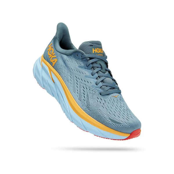 Women's/Men's Hoka One One Men's Clifton 8 Wide Max Cushioned Road Running Shoes