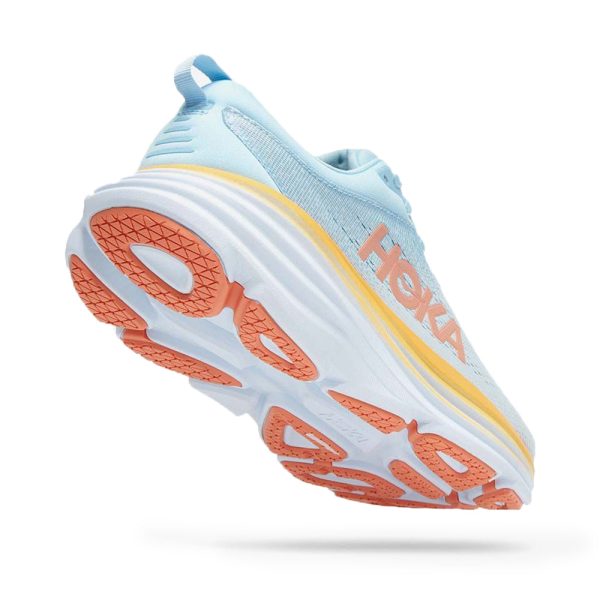 Women's/Men's Hoka Bondi 8 Road-Running Shoes Summer Song/Country Air