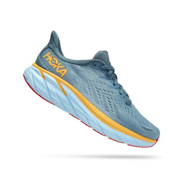 Women's/Men's Hoka One One Men's Clifton 8 Wide Max Cushioned Road Running Shoes