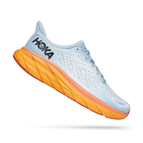 Women's/Men's Hoka Clifton 8 - Laufschue - Frauen - Summer Song/ice Flow